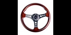 NRG Classic Wood w/ Matte Black Spoke Style Steering Wheel 330mm